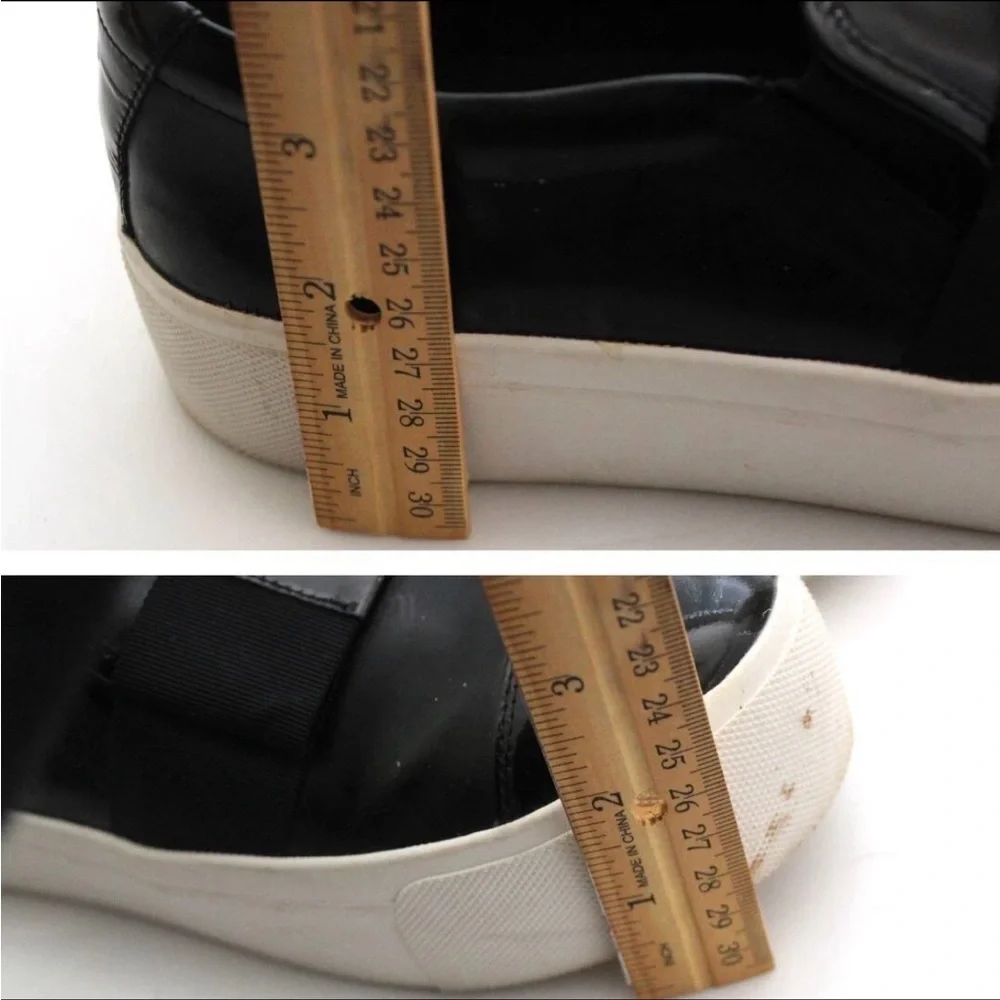 DKNY Y2K Chunky Black Slip on Shoes Sz 8 Baddie Goth Grunge